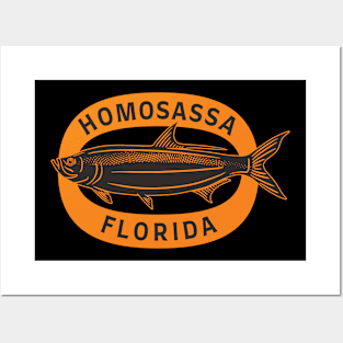 Homosassa Florida Tarpon Fishing Posters and Art